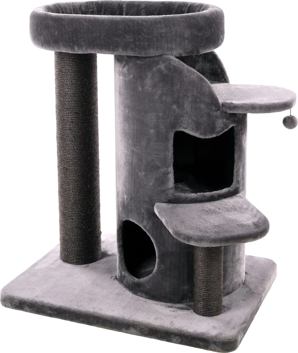 FLAMINGO-Kattenmeubel-Kano-85x62x90-cm-grijs von Flamingo in Grau – Produktfoto