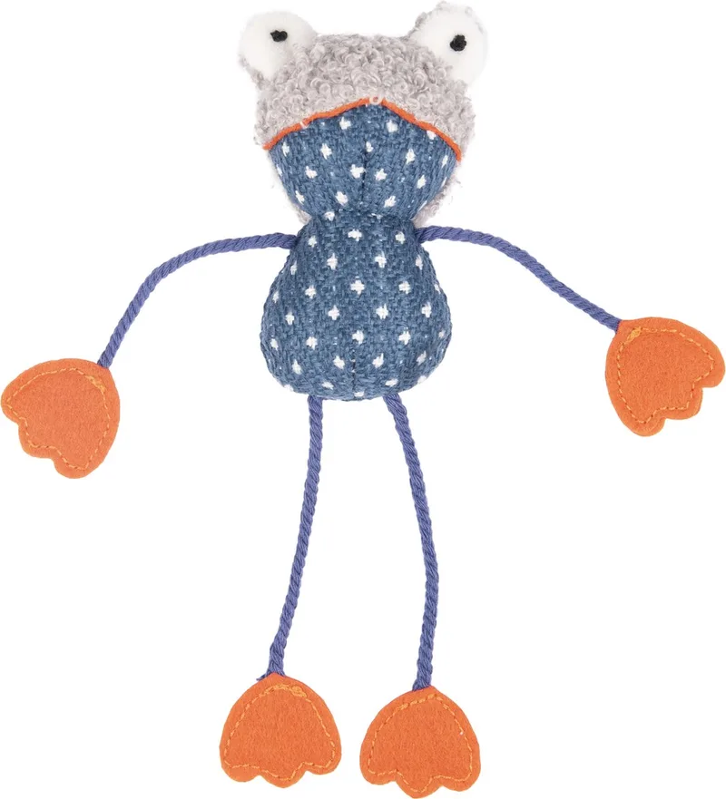 Floera - Speelgoed Katten - Ps Floera Kikker 20cm - 1st by Flamingo in Blue – product photo