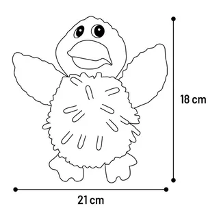 Flufa Duck Hondenspeeltje by Flamingo – product photo 3 of 3