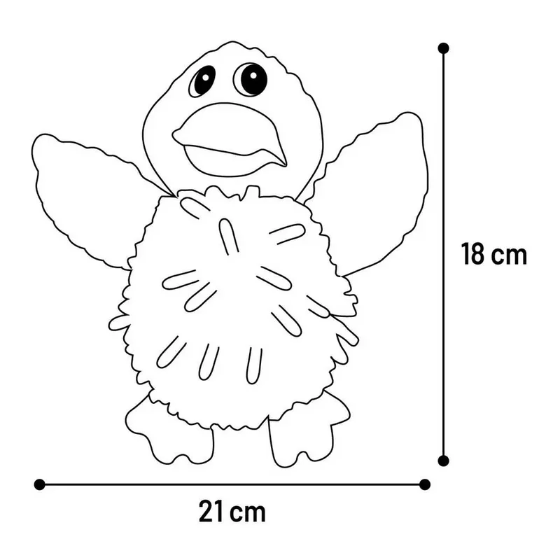 Flufa Duck Hondenspeeltje by Flamingo – product photo 3 of 3