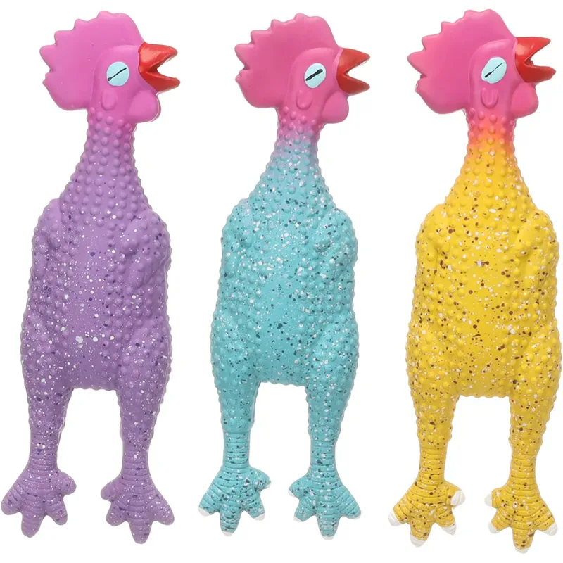 Freckles Chicken Hondenspeeltje Geassorteerd de Flamingo – photo produit