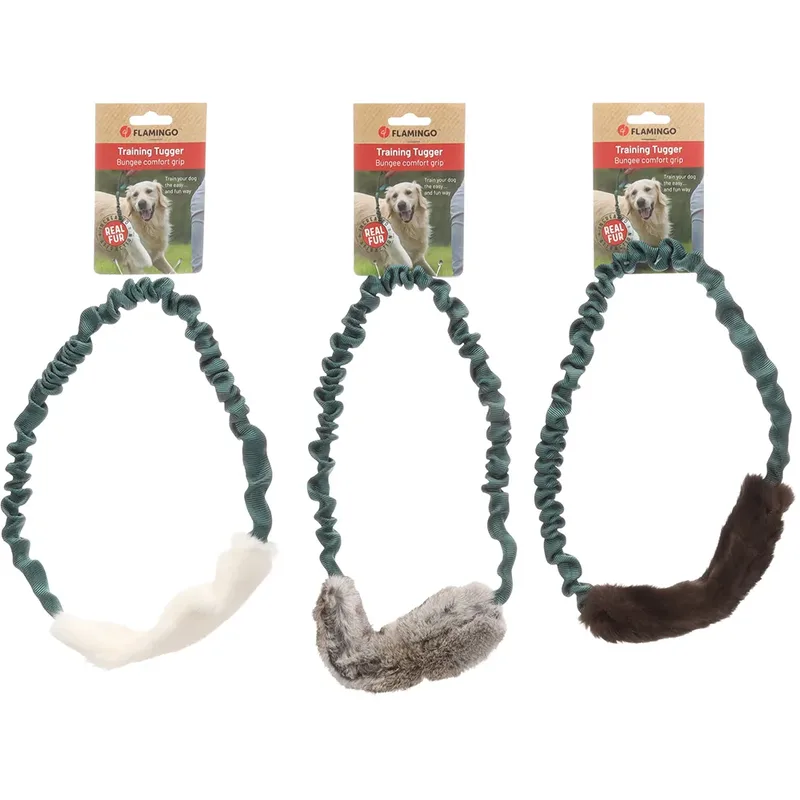 Furtra Ring Rabbit Skin Hondenspeeltje Geassorteerd de Flamingo – photo produit