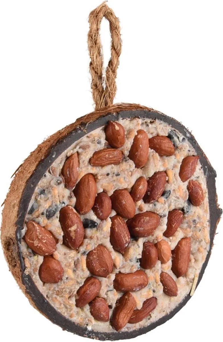 Demi-noix De Coco Aux Cacahuètes Friandise Pour Oiseaux 200g de Flamingo – photo produit