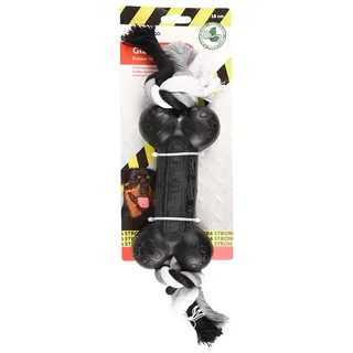 Gladiator Rubber Dumbbell & Rope Hondenspeeltje von Flamingo – Produktfoto 2 von 3