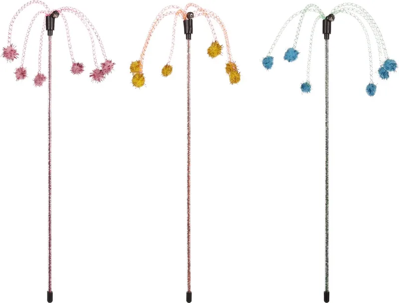Glitty - Speelgoed Katten - Ps Hengel Glitty+bolletjes Multi 42cm Assortiment - 1st - 131202 - 1st by Flamingo in Multicolour – product photo