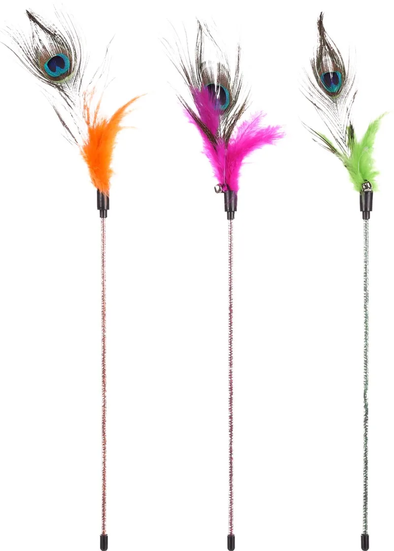 Glitty - Speelgoed Katten - Ps Hengel Glitty+pauwveren Multi 36cm Assortiment - 1st - 131216 - 1st de Flamingo en Multicolore – photo produit