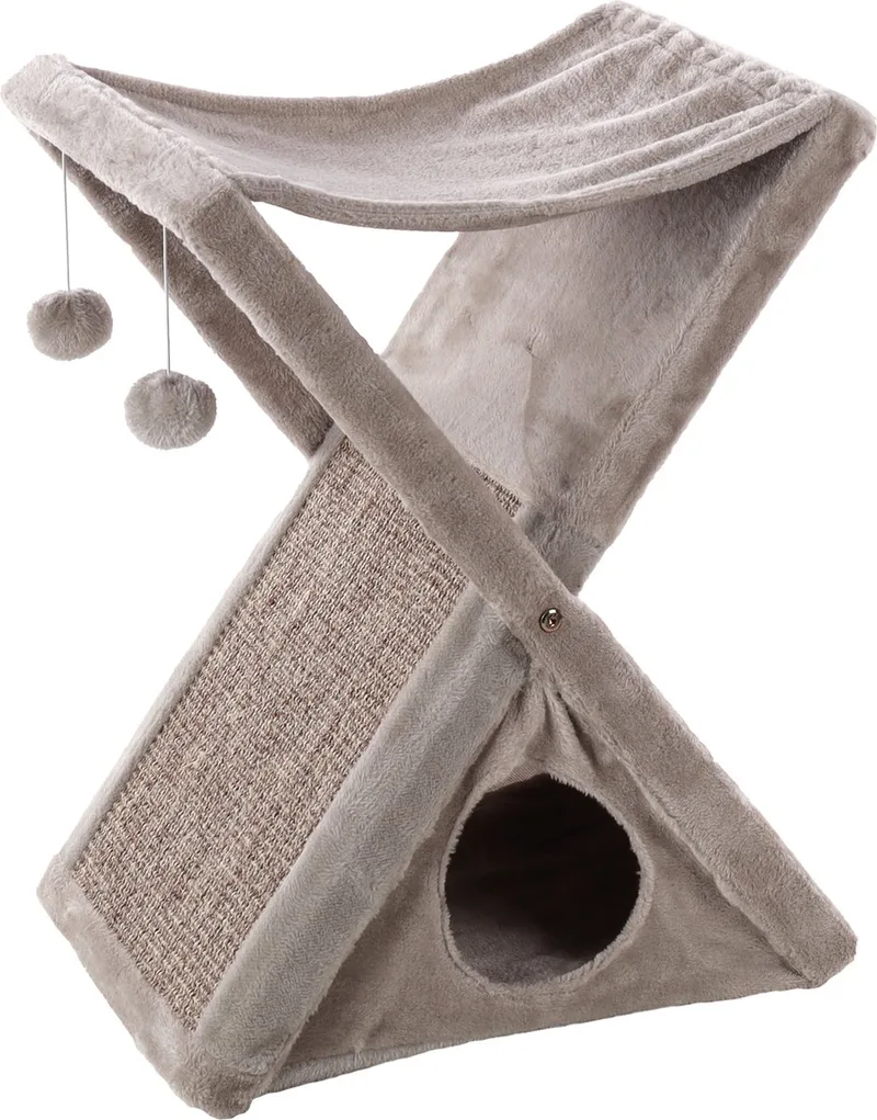 Greta - Krabmeubel Katten - Krabmeubel Greta Opvouwbaar 53,5x34,5x60,5cm - 1st - 128443 - 1st von Flamingo in Grau – Produktfoto
