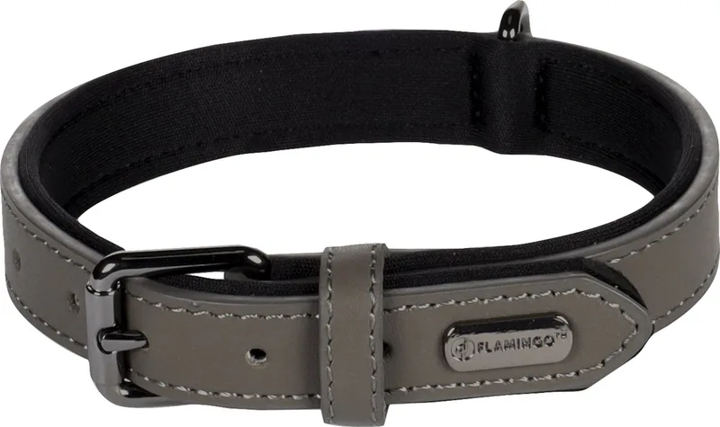 Halsband Binti Grijs - Grijs - 31 - 39 cm x 20 mm de Flamingo en Gris – photo produit