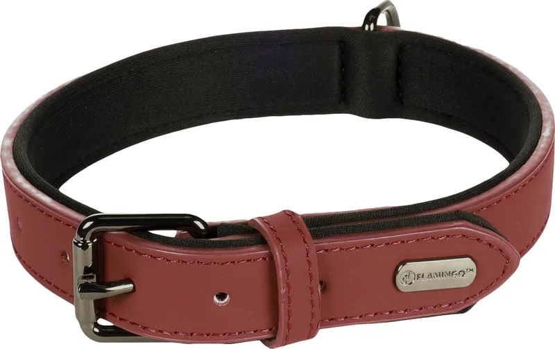 Halsband Binti Rood - Rood - 38 - 48 cm x 25 mm von Flamingo in Rot – Produktfoto