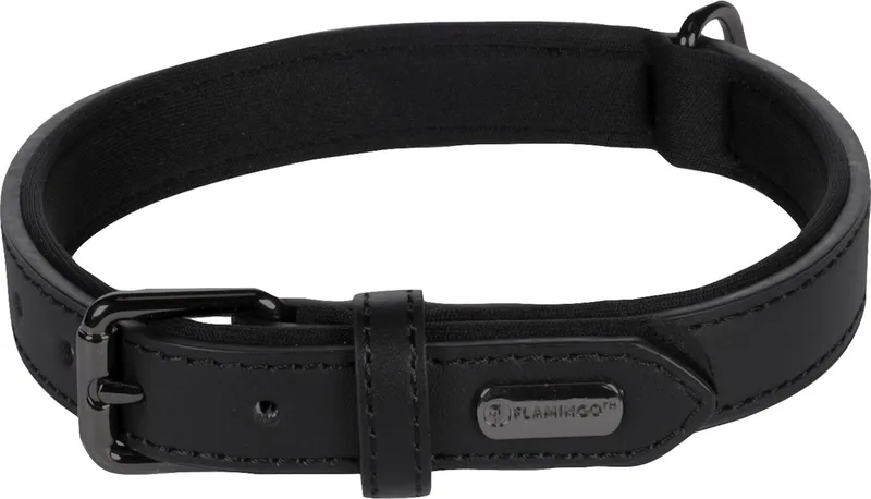 Halsband Binti Zwart - Zwart - 36 - 44 cm x 20 mm de Flamingo en Noir – photo produit