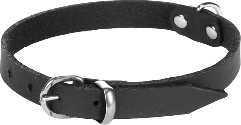 Halsband Rondo Klink Zwart - Zwart - 37 cm x 12 mm de Flamingo en Noir – photo produit
