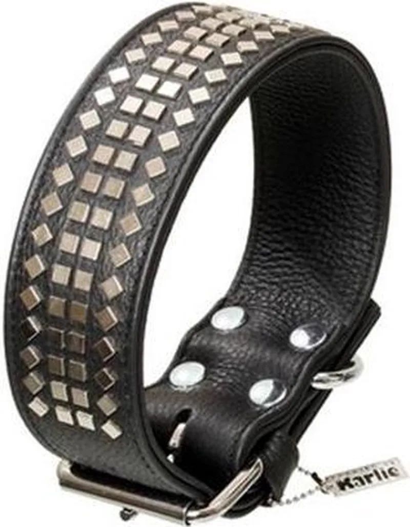 Halsband vintage - 5x70cm by Flamingo in Black – product photo