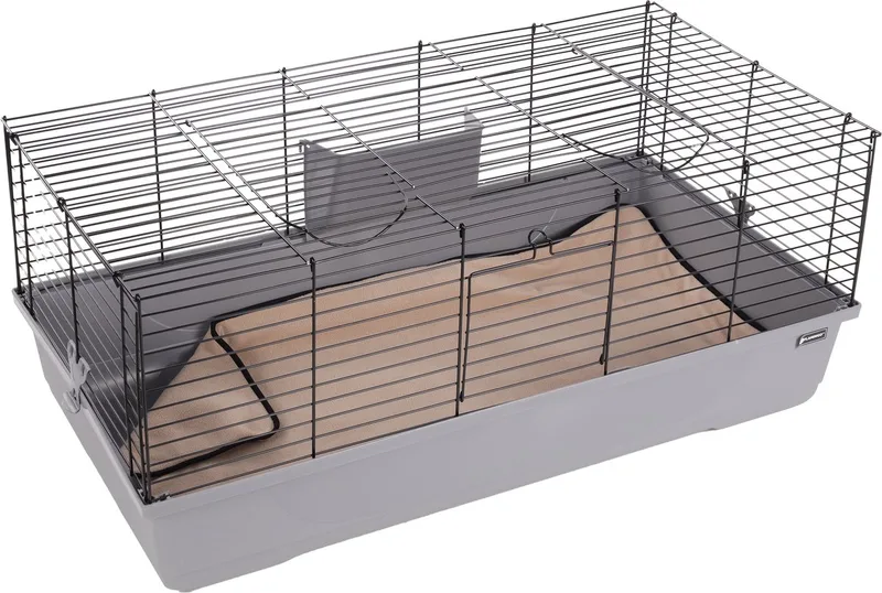 Hamster bodembedekking – hamsterkooi – Flamingo Deken Riley Taupe – 100x55x0,4 cm – wasbaar bodemdeken – stofvrij & absorberend – hygiënisch & herbruikbaar – ideaal voor knaagdieren de Flamingo – photo produit