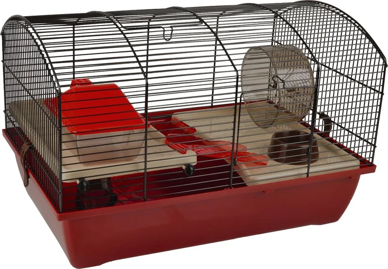 hamsterkooi Vico 2 - 50 x 33 x 33 cm by Flamingo in Red – product photo