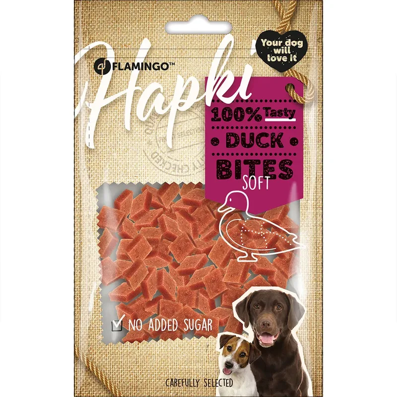 Hapki-eend Bijt In Zachte Hondensnack 85g by Flamingo – product photo 1 of 2