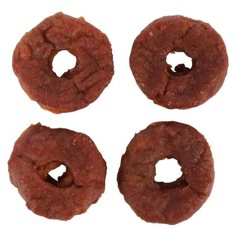 hapki hondensnack donut met eend 4 st samen 95 gr 100%tasty von Flamingo – Produktfoto 2 von 3