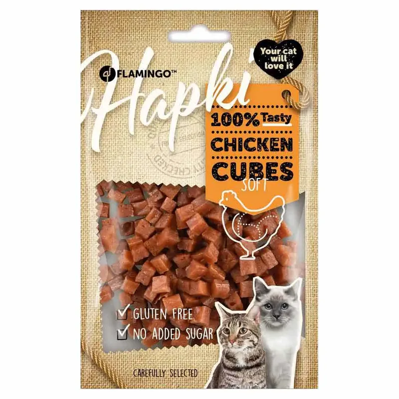 Hapki Kattensnacks Met Kip In Blokjes 85g by Flamingo – product photo 1 of 2