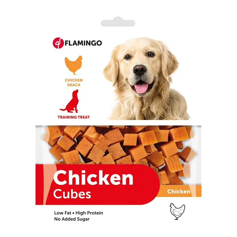 Hapki Kippenblokjes Hondensnack 85g van Flamingo – productfoto 3 van 3
