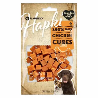 Hapki Kippenblokjes Hondensnack 85g van Flamingo – productfoto 2 van 3