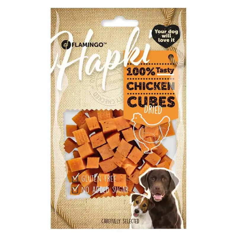 Hapki Kippenblokjes Hondensnack 85g van Flamingo – productfoto 2 van 3