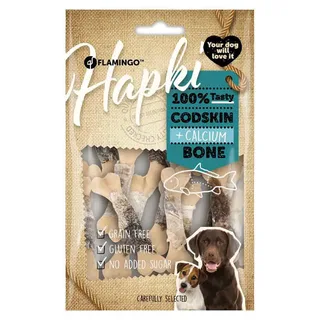 Snack à L´os De Calcium Hapki Avec Peau De Poisson 85g de Flamingo – photo produit 2 sur 2