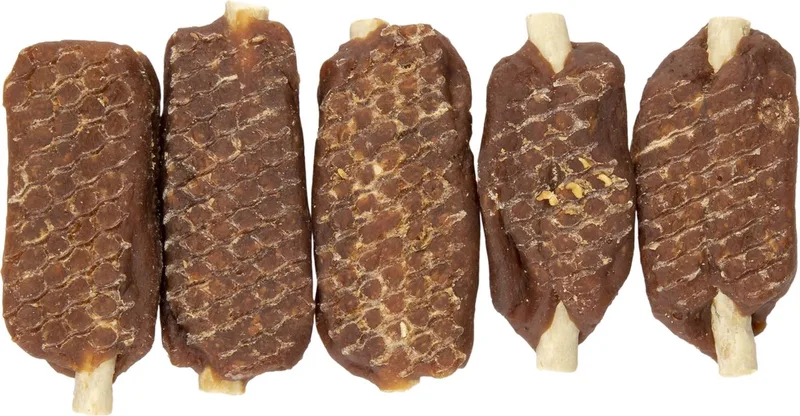 Hapki - Snack Honden - Hapki Munchy Sticks With Duck 7,5cm 5st 100gr - 5st - 129026 - 5st by Flamingo – product photo