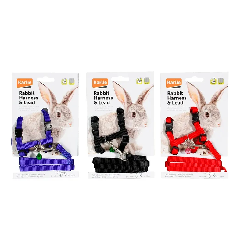 Harnas En Riem Voor Konijn Geassorteerd by Flamingo – product photo