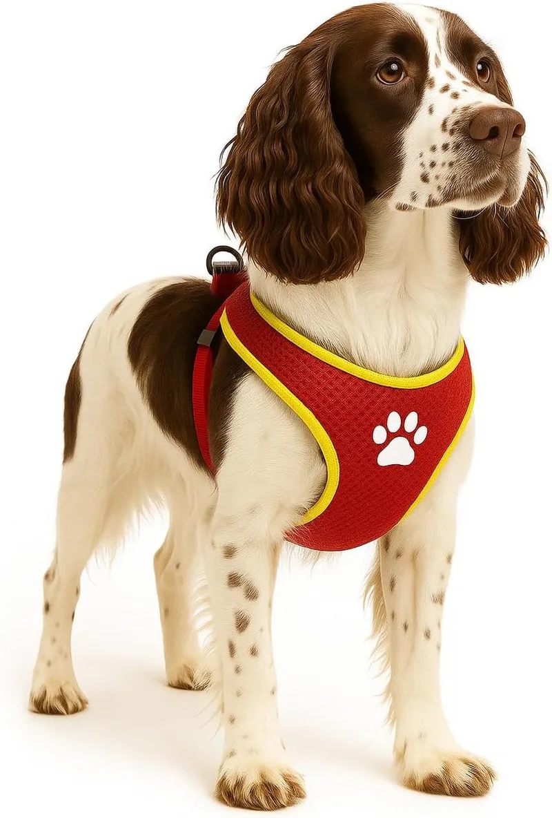 Harnas hond – honden tuigje – harnas hond anti trek – hondentuigjes – hondentuig anti trek – Flamingo Step&Go Tasha – maat L – A:58cm B:75-95cm x 20mm x 5mm de Flamingo en Rouge – photo produit