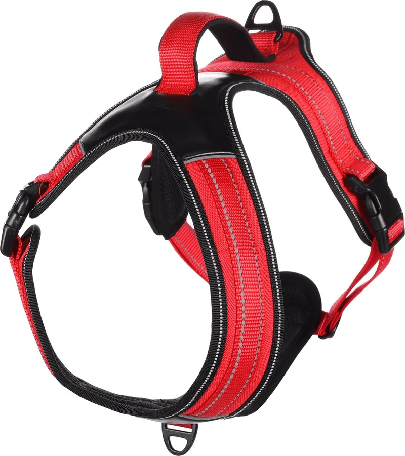 Harnas Toga M 63-80 cm - Hondentraining by Flamingo in Red – product photo