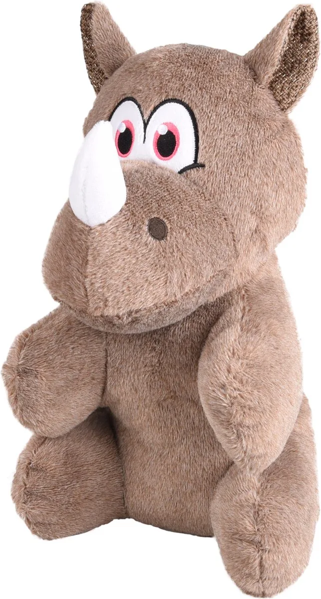 Henny - Speelgoed Honden - Hs Henny Neushoorn L 40cm - 1st - 131329 - 1st de Flamingo en Taupe – photo produit
