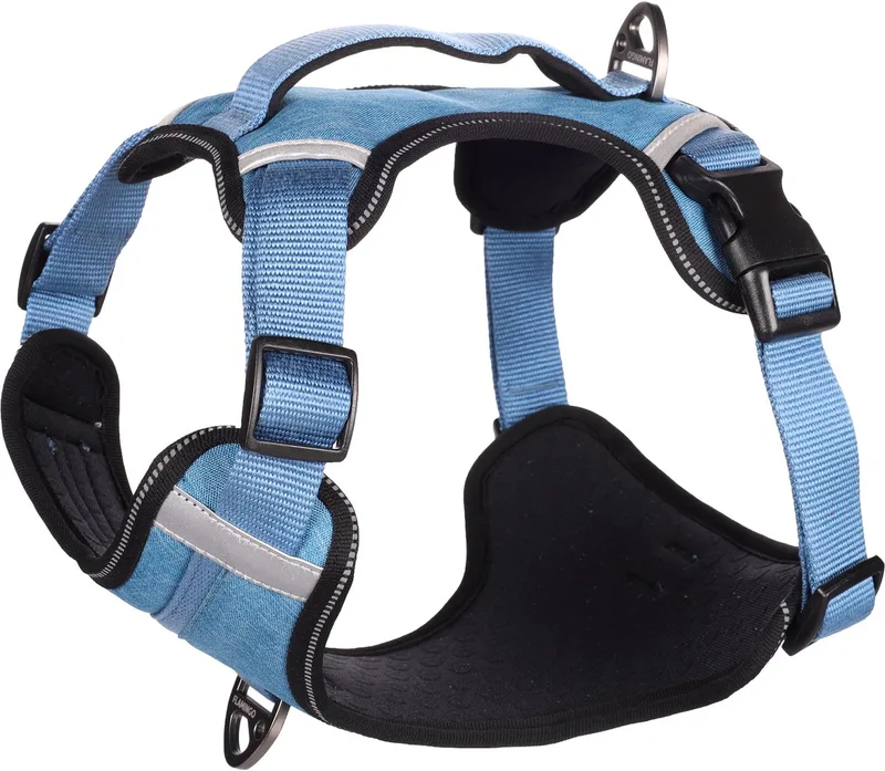 Heron - Harnas Honden - Harnas Heron Xl 58-76cm 25mm - 1st - 131588 - 1st de Flamingo en Bleu – photo produit