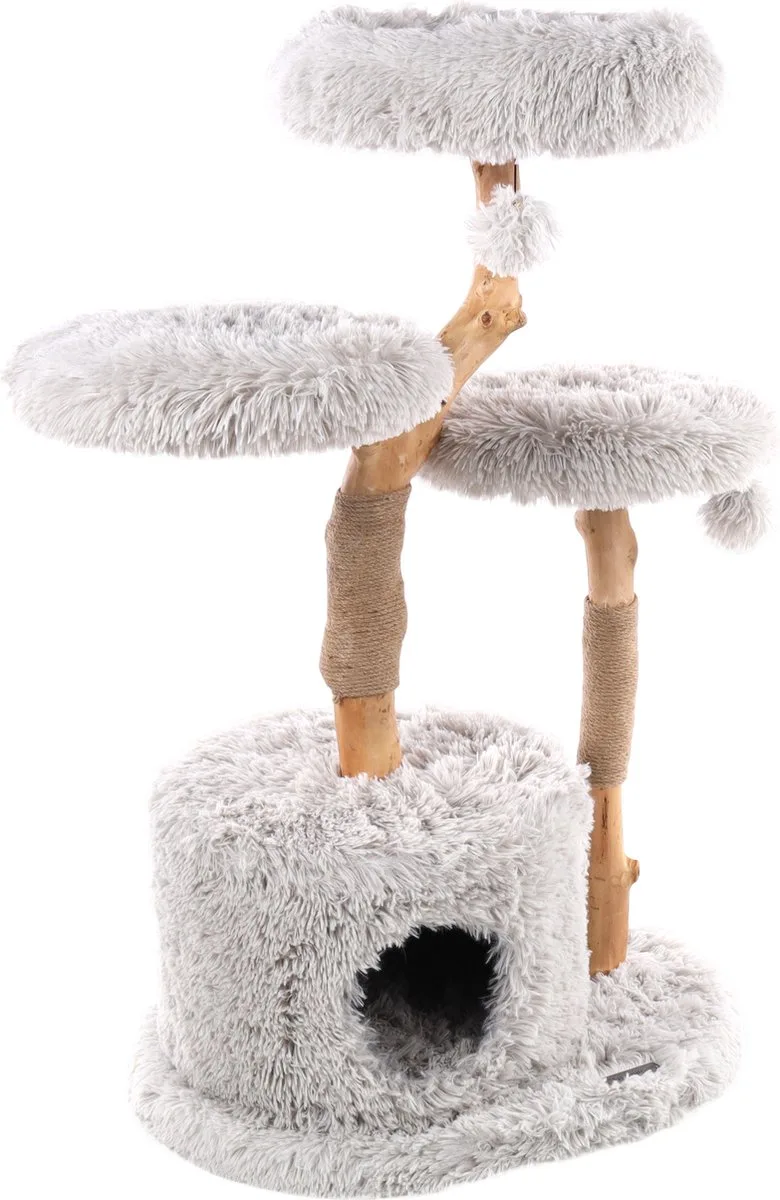 Hina - Krabpaal Katten - Krabpaal Hina 80x44,5x100cm - 1st - 134320 - 1st fra Flamingo i Hvid – produktbillede