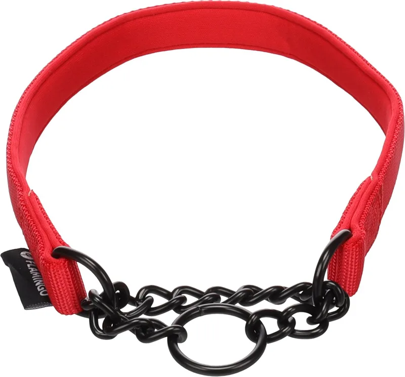 Hond Anti-trek halsband Trero Rood L 44-55cm 20mm de Flamingo – photo produit