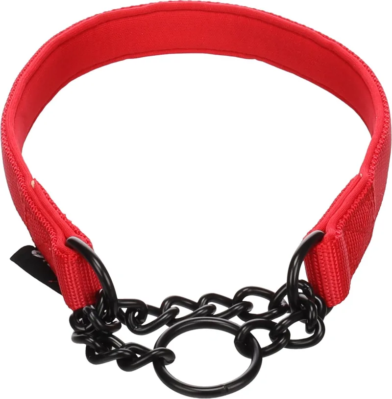 Hond Anti-trek halsband Trero Rood M 38-50cm 20mm de Flamingo – photo produit