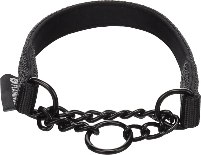 Hond Anti-trek halsband Trero Zwart XXS 28-35cm 15mm fra Flamingo – produktbillede