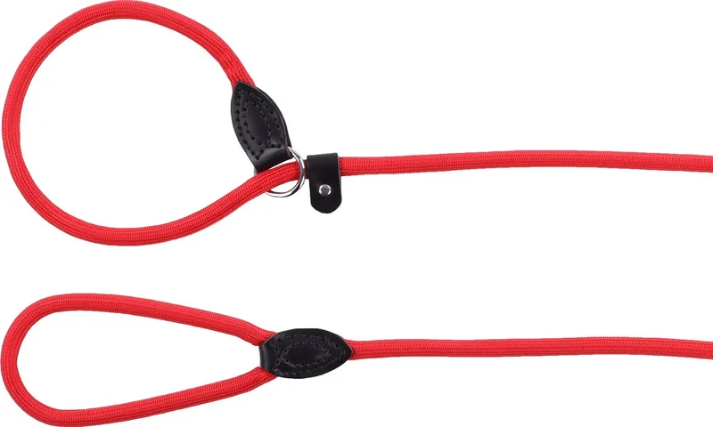 Hond Anti-trek looplijn Alps 1,65m 12mm by Flamingo in Red – product photo