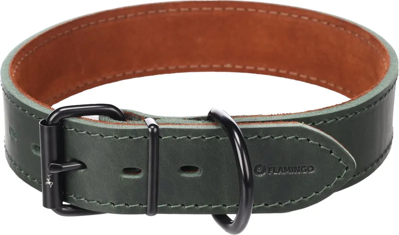 Hond Halsband Montana Groen XXL 53-63cm 40mm de Flamingo – photo produit