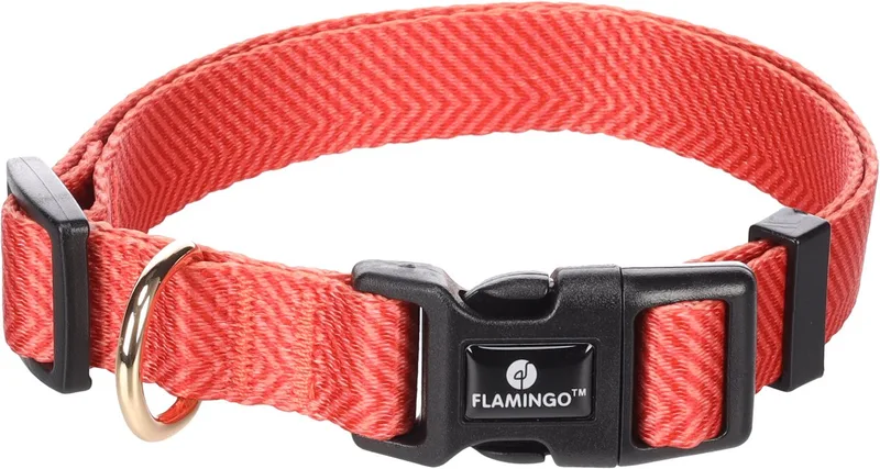 Hond Halsband Noekie Oranje M 40-55cm 20mm by Flamingo – product photo