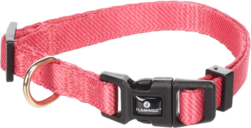 Hond Halsband Noekie Roze XS 20-35cm 10mm de Flamingo – photo produit