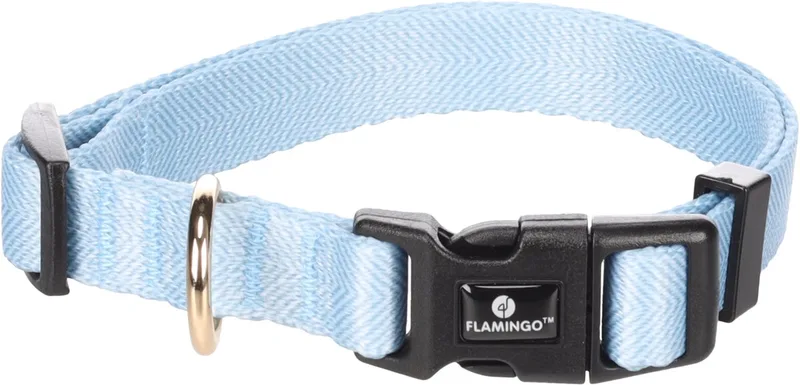 Hond Halsband Noekie S 30-45cm 15mm by Flamingo in Blue – product photo