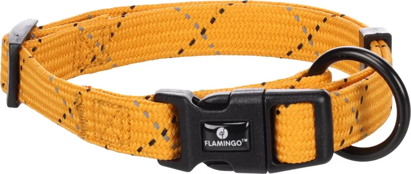 Hond Halsband Puppy Dolly Oker S 30-45cm 15mm de Flamingo – photo produit