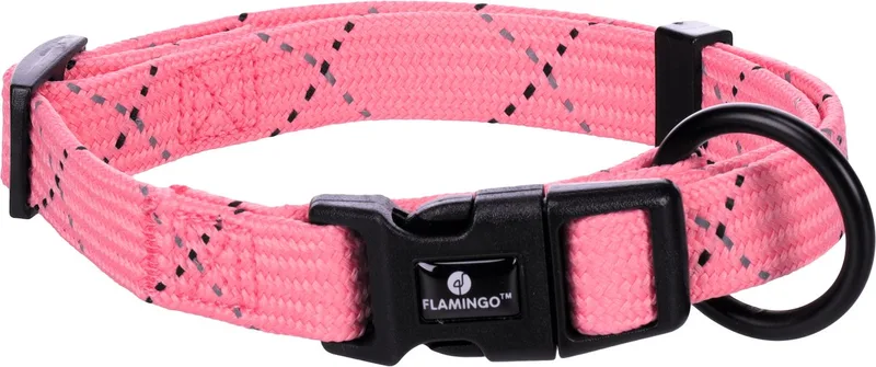 Hond Halsband Puppy Dolly Roze S 30-45cm 15mm von Flamingo – Produktfoto