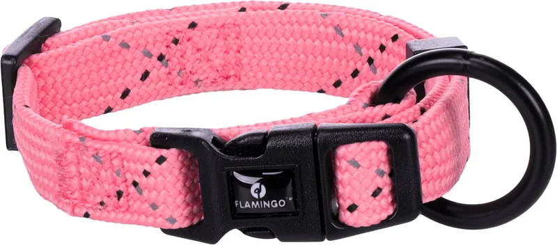 Hond Halsband Puppy Dolly Roze XXS 15-25cm 10mm by Flamingo – product photo