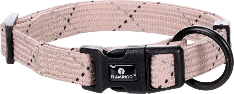 Hond Halsband Puppy Dolly Taupe S 30-45cm 15mm von Flamingo – Produktfoto