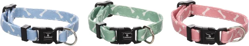 Hond Halsband Puppy Sari Meerdere kleuren XXS 15-25cm 10mm von Flamingo in Rosa – Produktfoto