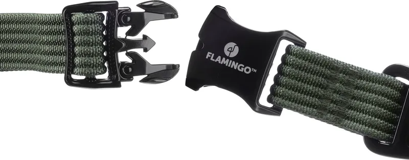 Hond Harnas Cami S 31-49cm 40-60cm 20mm de Flamingo en Vert – photo produit