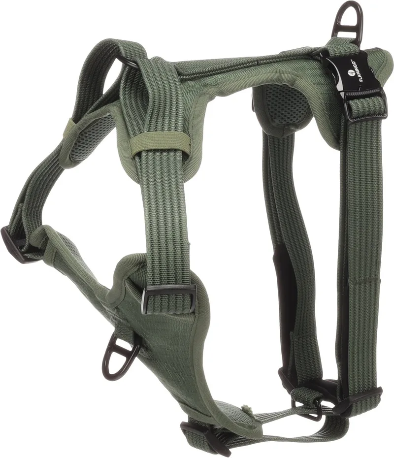 Hond Harnas Cami XL 53-86cm 65-105cm 25mm by Flamingo in Green – product photo