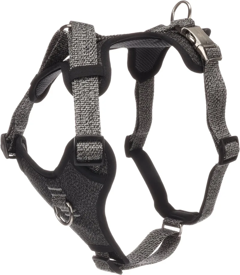 Hond Harnas Mago Donkergrijs L 45-71cm 50-80cm 25mm by Flamingo – product photo