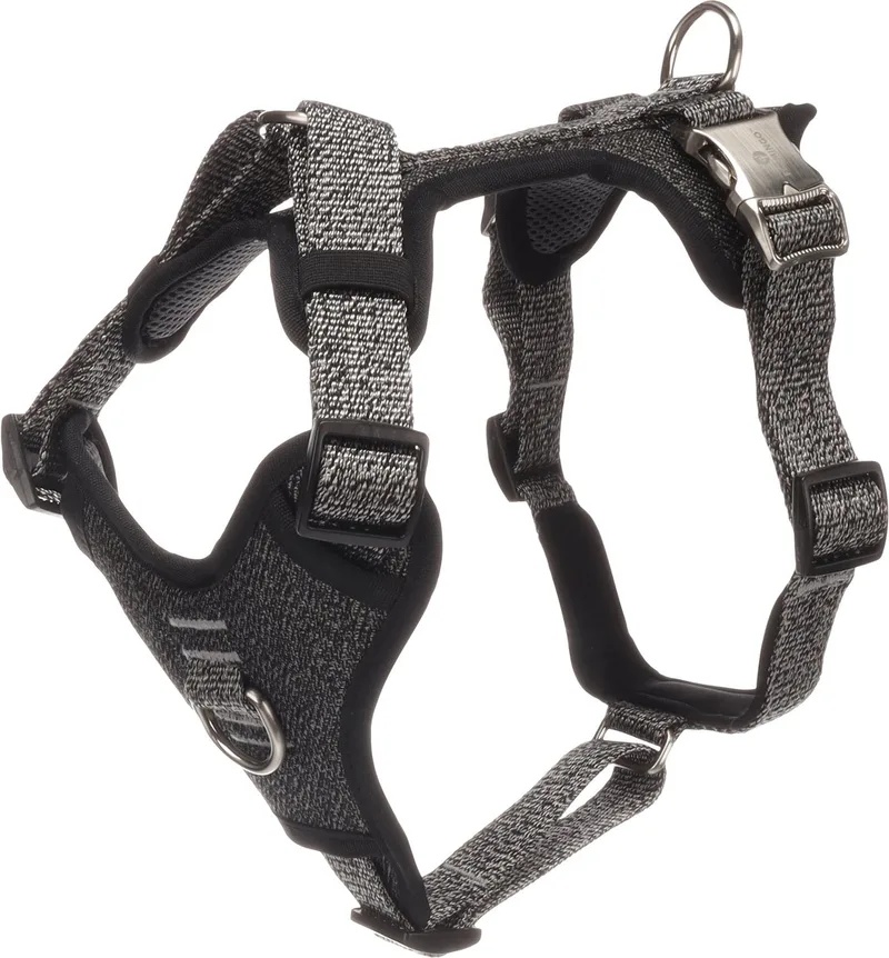Hond Harnas Mago Donkergrijs M 38-61cm 45-70cm 25mm by Flamingo – product photo