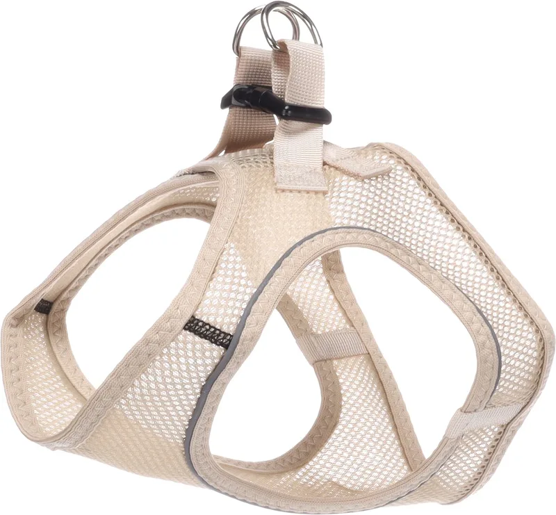 Hond Harnas Step&Go Bento XL 40-43cm 49-54cm de Flamingo en Beige – photo produit